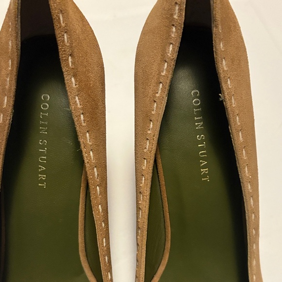 Colin Stuart Brown Suede Loafers with Olive Insole - Picture 3 of 10